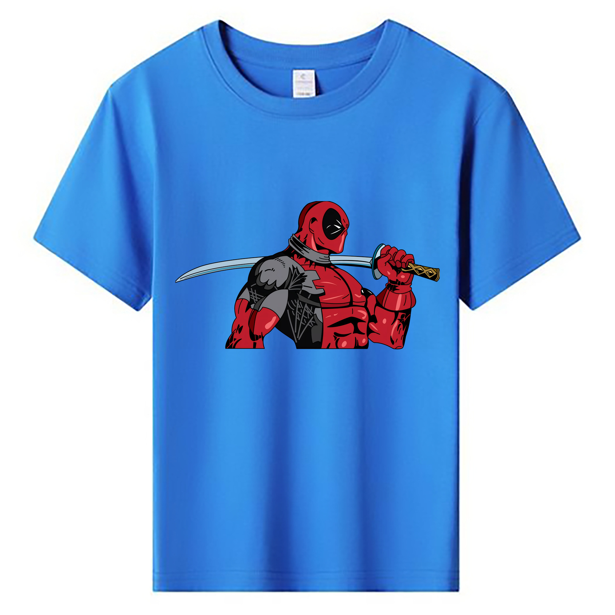 （画像用） Deadpool デッドプール 綿100％キッズTシャツ（フロントプリント）